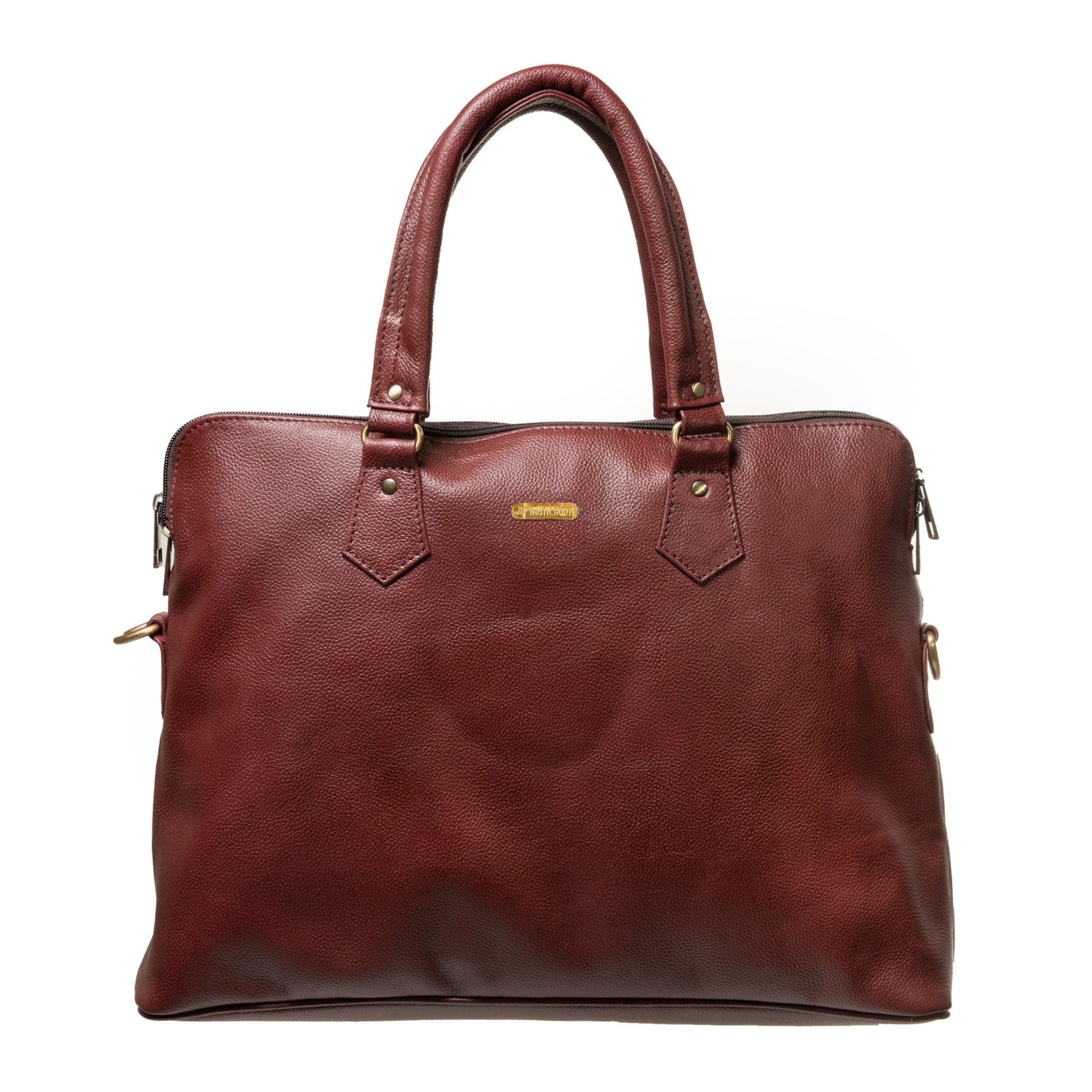 Cherry Red Laptop Handbag for Women – Office Use