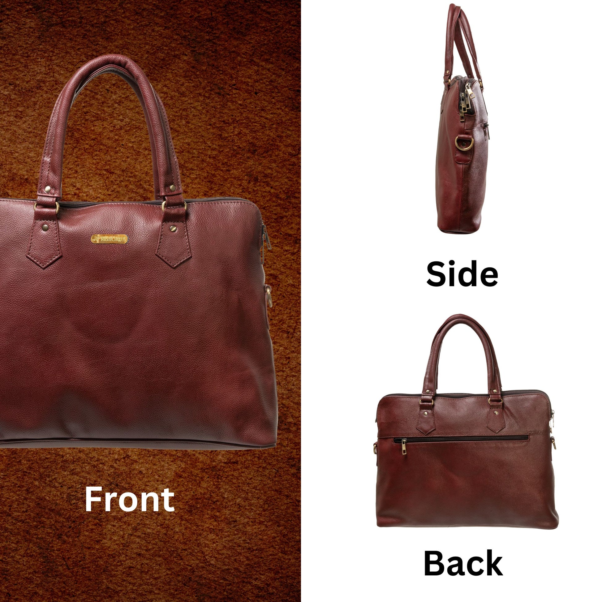 Cherry Red Laptop Handbag for Women – Office Use
