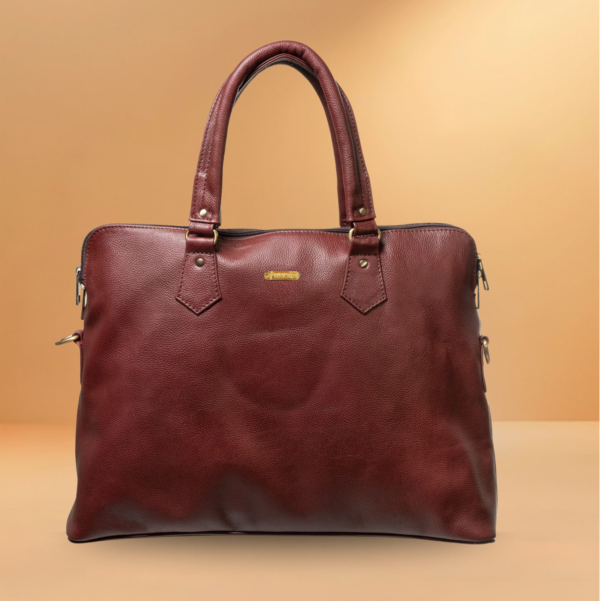 Cherry Red Laptop Handbag for Women – Office Use